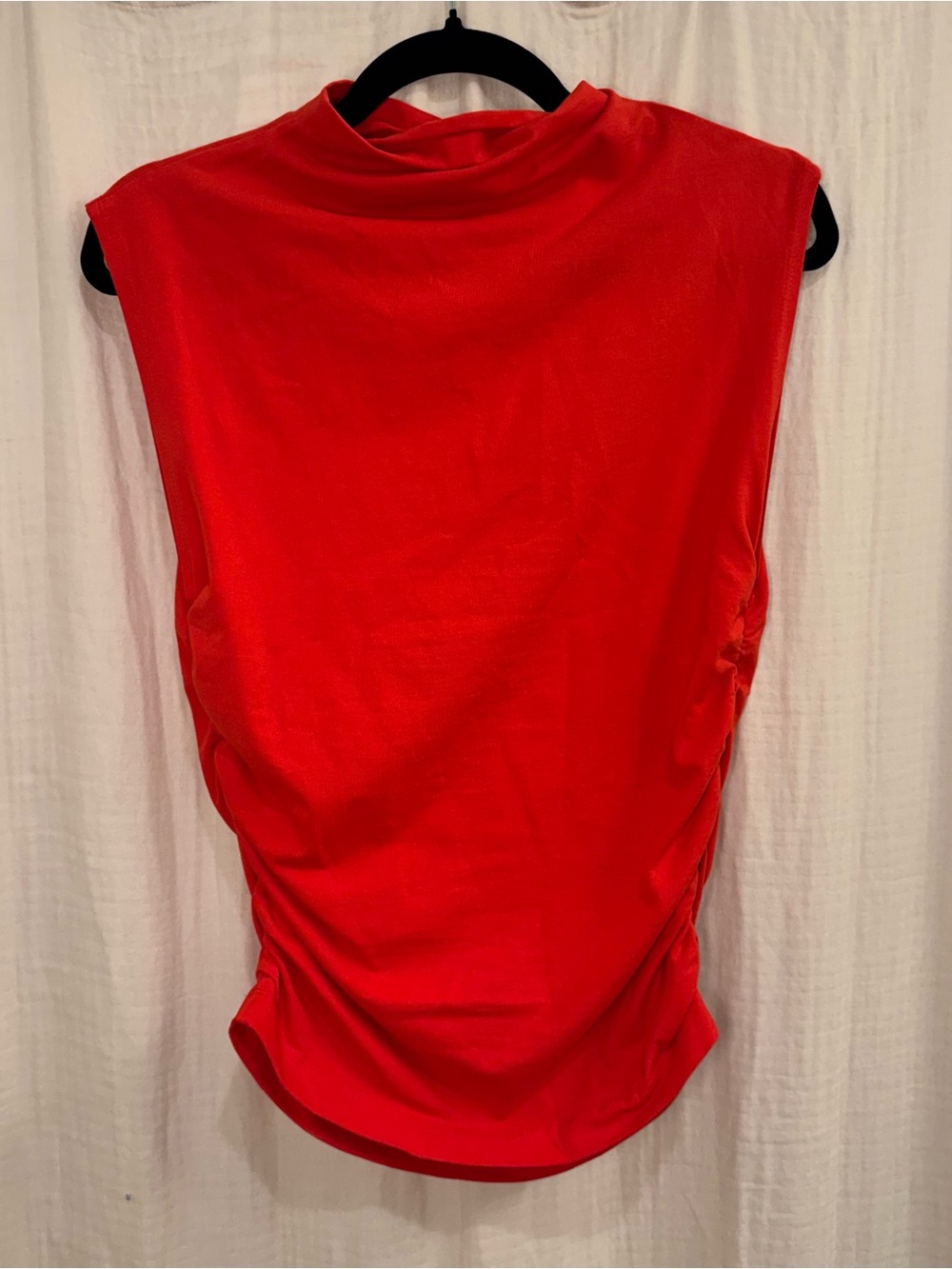 Maeve Ruched Mock Neck Top